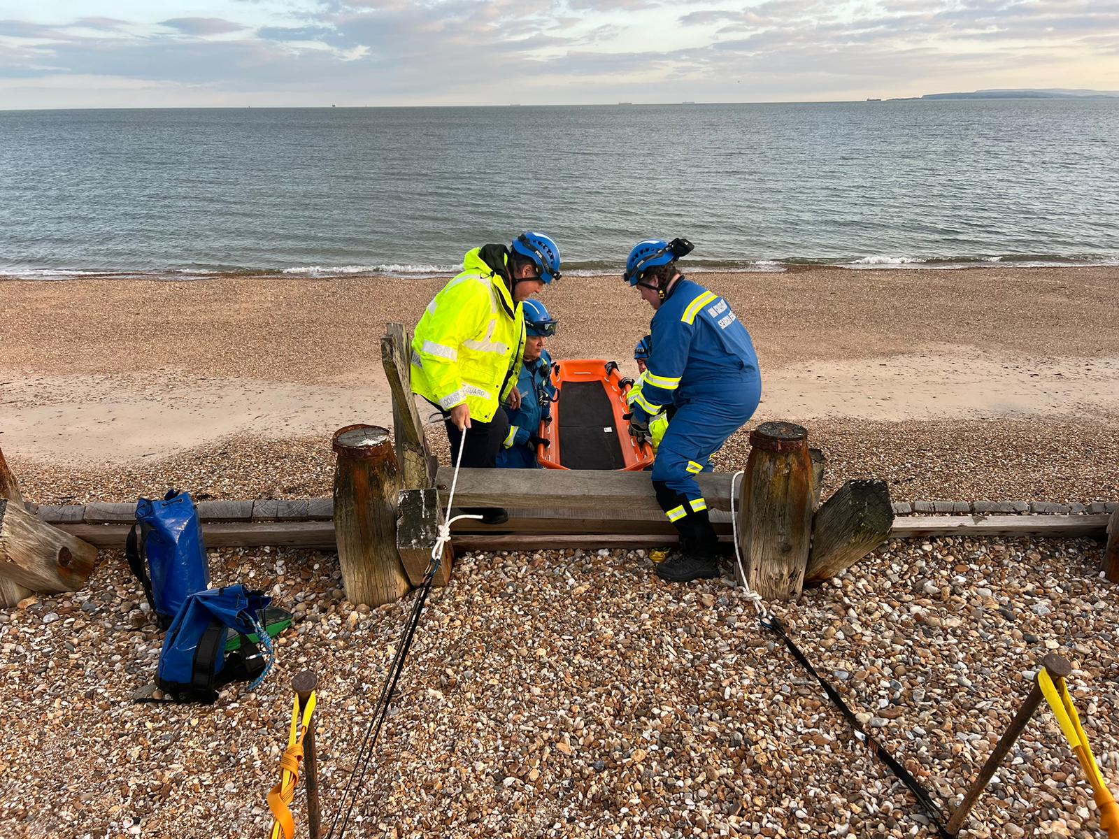 Olivia on a coastguard callout